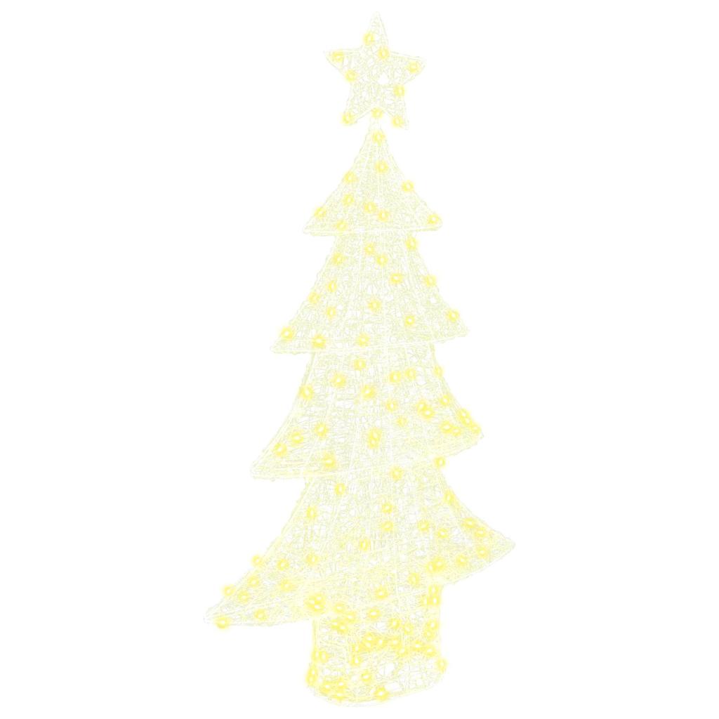 Juletre med 160 LED Varmhvit 150 cm Akryl