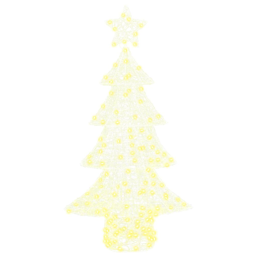 Juletre med 160 LED Varmhvit 150 cm Akryl