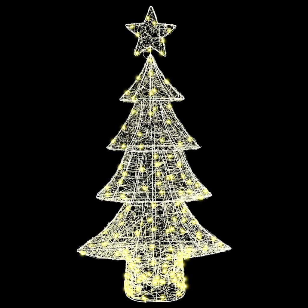 Juletre med 160 LED Varmhvit 150 cm Akryl
