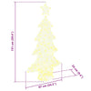 Juletre med 160 LED Varmhvit 150 cm Akryl