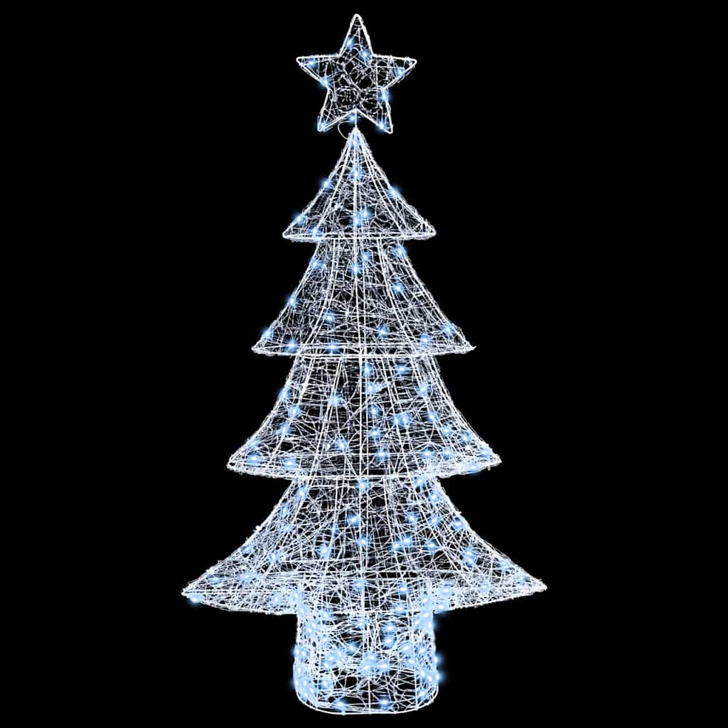 Juletre med 160 LED Kaldhvit 150 cm Akryl