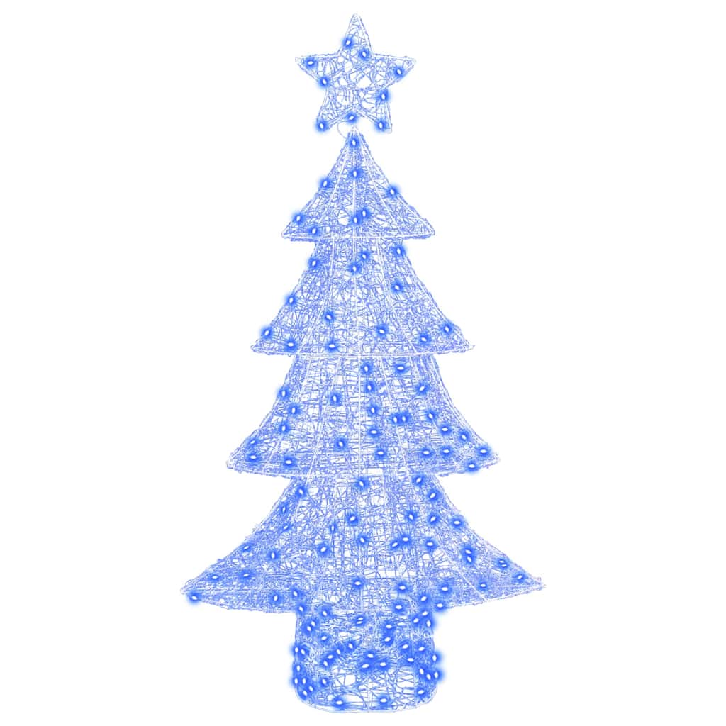Juletre med 160 LED Blå 150 cm Akryl