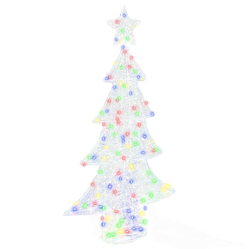 Juletre med 160 LED Flerfarget 150 cm Akryl