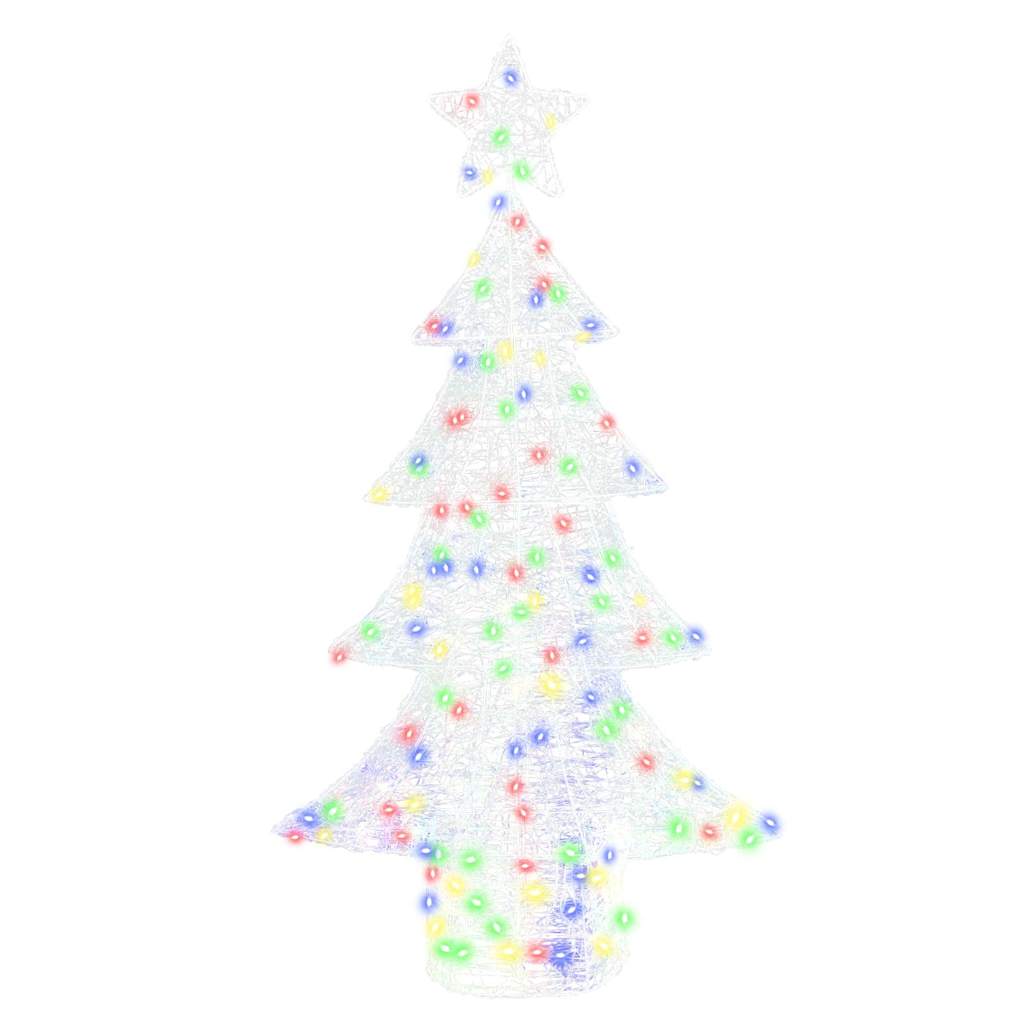 Juletre med 160 LED Flerfarget 150 cm Akryl