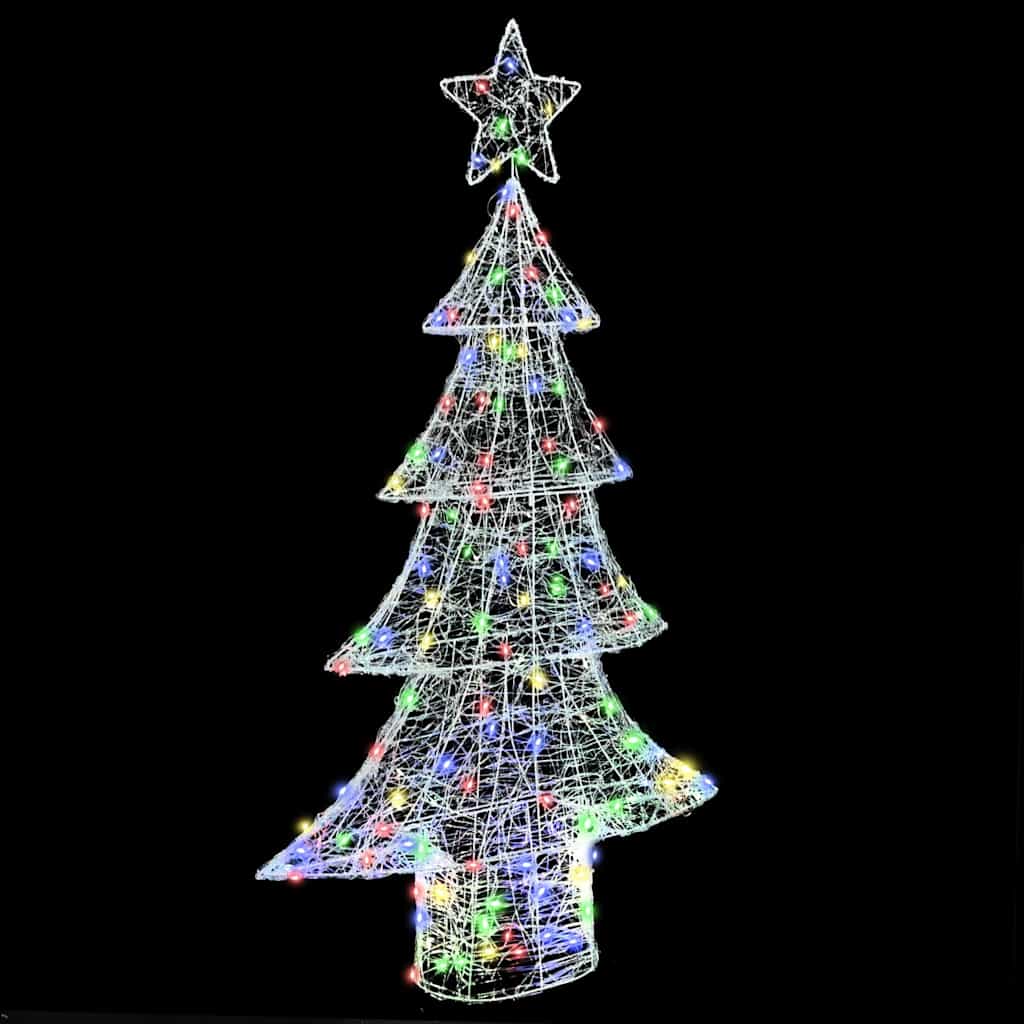 Juletre med 160 LED Flerfarget 150 cm Akryl