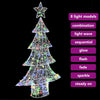 Juletre med 160 LED Flerfarget 150 cm Akryl