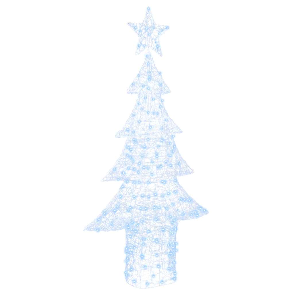 Juletre med 240 LED Kaldhvit 180 cm Akryl