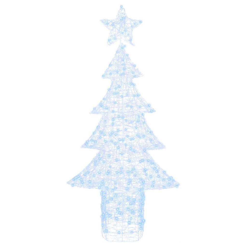 Juletre med 240 LED Kaldhvit 180 cm Akryl