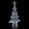 Juletre med 240 LED Kaldhvit 180 cm Akryl