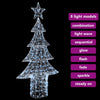 Juletre med 240 LED Kaldhvit 180 cm Akryl