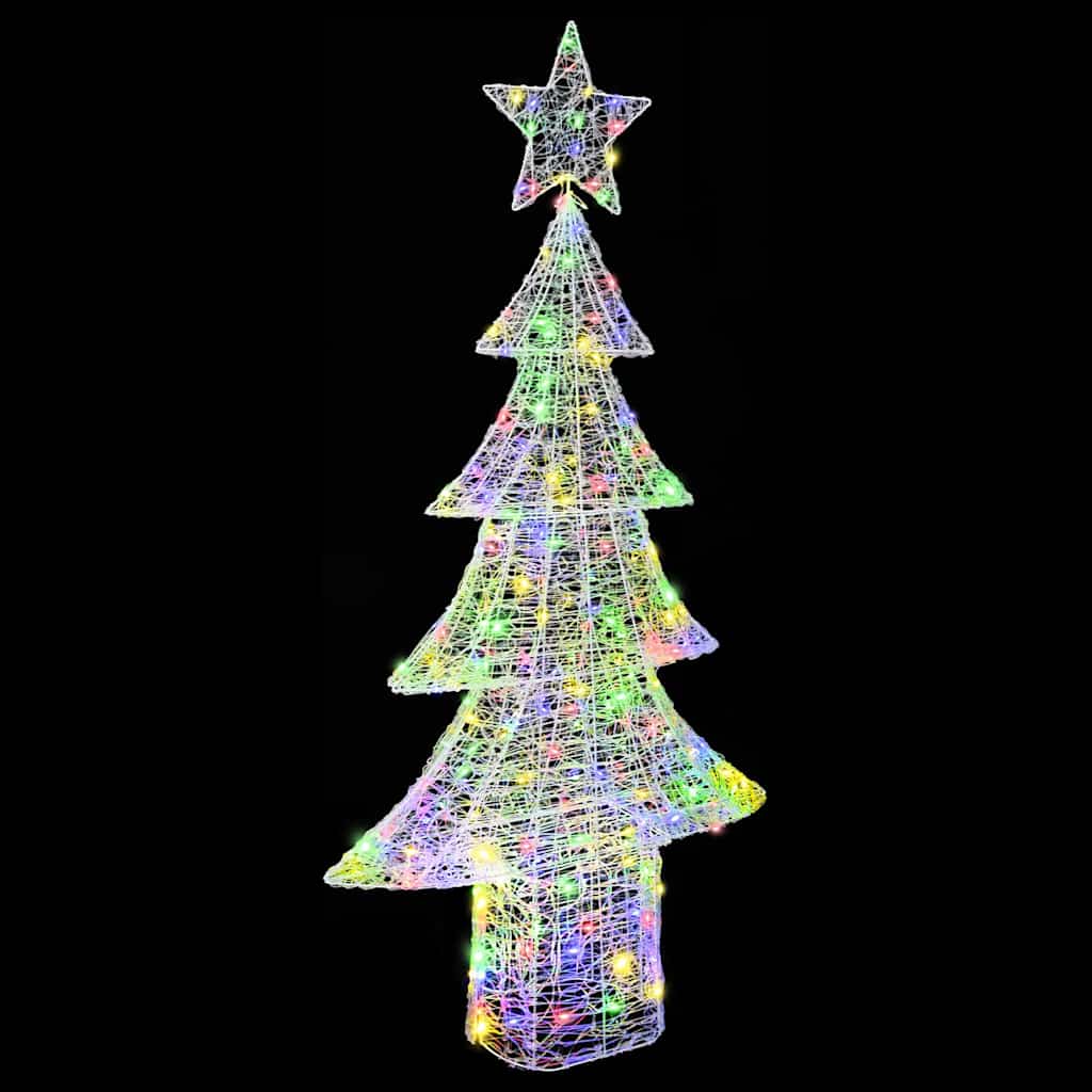 Juletre med 240 LED Flerfarget 180 cm Akryl