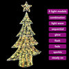 Juletre med 120 LED Varmhvit 120 cm PET