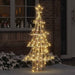 Juletre med 160 LED Varmhvit 150 cm PET