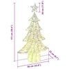 Juletre med 160 LED Varmhvit 150 cm PET