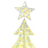 Juletre med 240 LED Varmhvit 180 cm PET