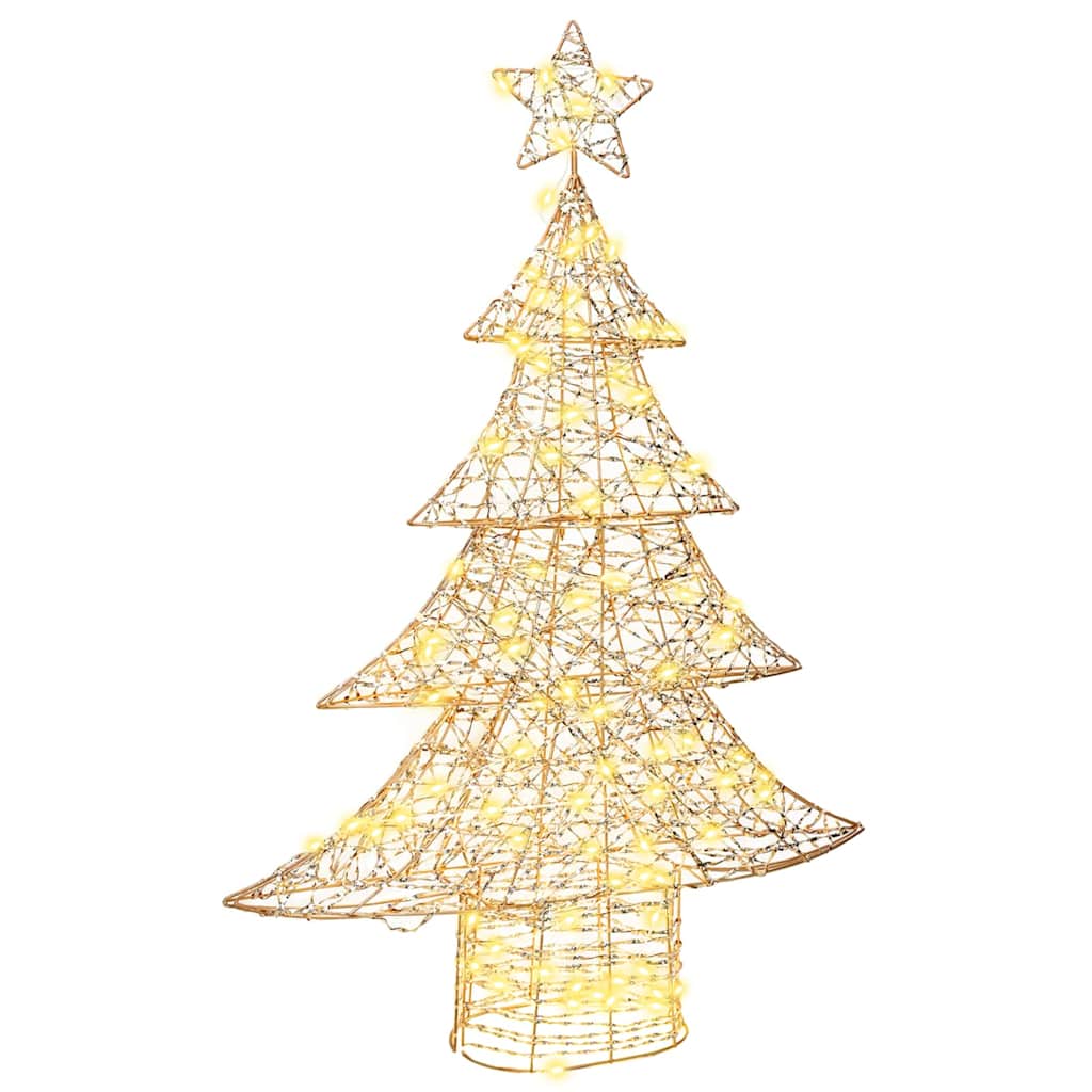Juletre med 120 LED Varmhvit 120,5 cm PET