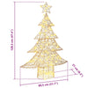 Juletre med 120 LED Varmhvit 120 cm PET