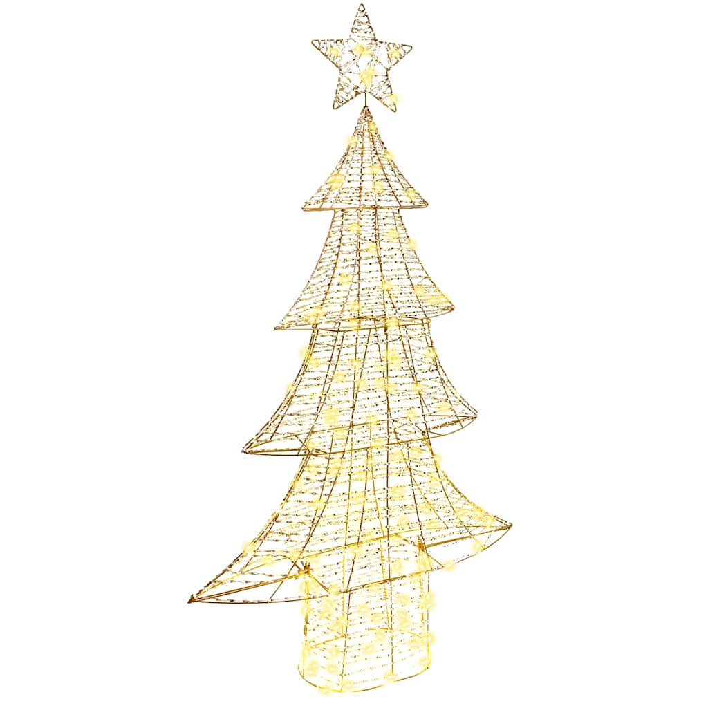 Juletre med 160 LED Varmhvit 151 cm PET