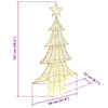 Juletre med 160 LED Varmhvit 150 cm PET
