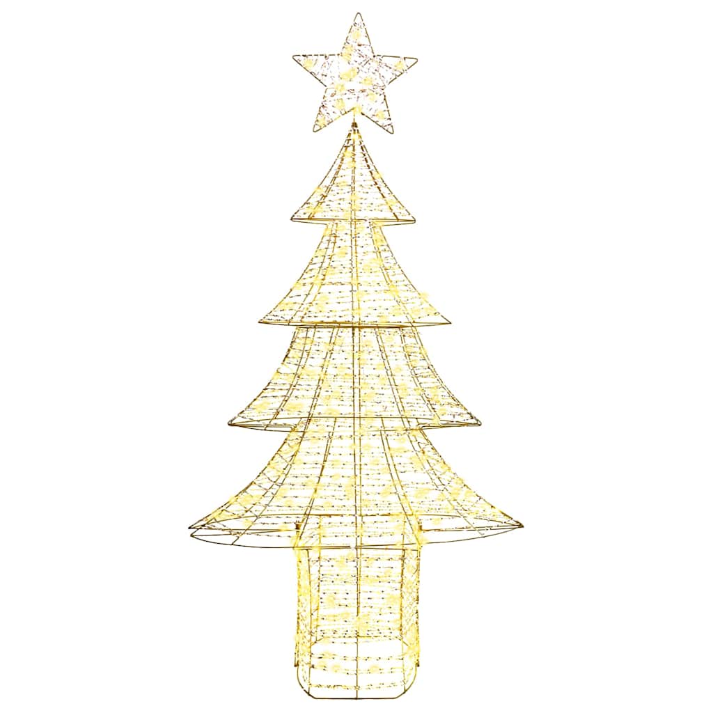 Juletre med 240 LED Varmhvit 180 cm PET