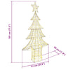 Juletre med 240 LED Varmhvit 180 cm PET
