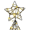 Juletre med 120 LED Varmhvit 120 cm Rotting