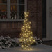 Juletre med 120 LED Varmhvit 150 cm Rotting