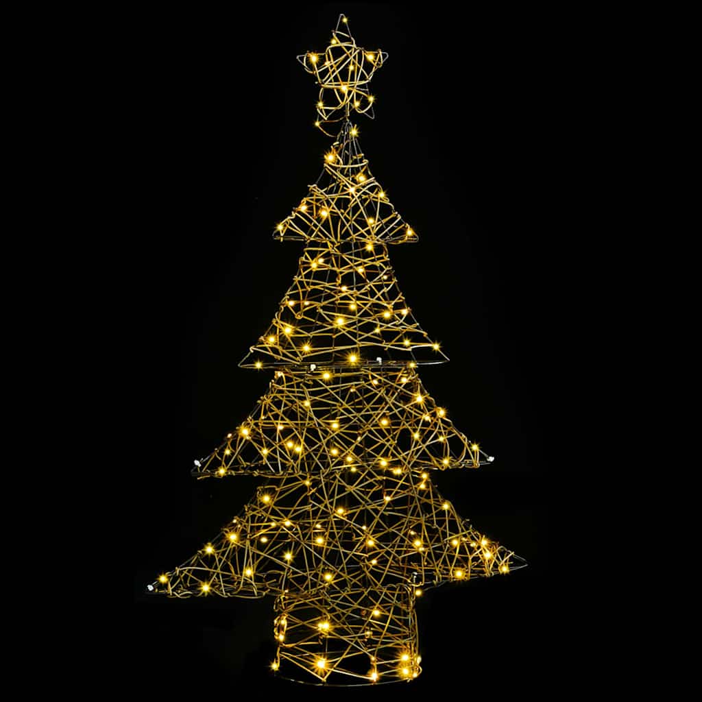 Juletre med 120 LED Varmhvit 150 cm Rotting