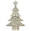 Juletre med 120 LED Varmhvit 120 cm Rotting