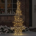 Juletre med 160 LED Varmhvit 150 cm Rotting