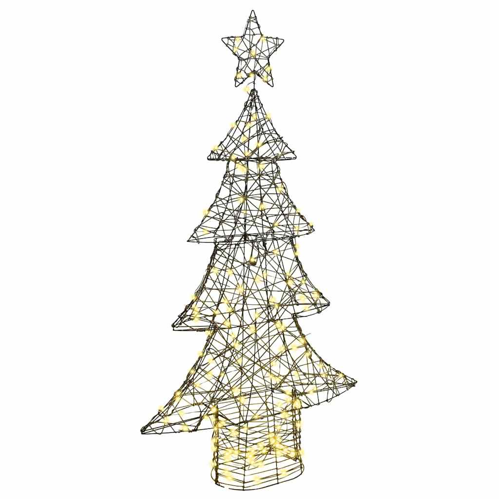 Juletre med 160 LED Varmhvit 150 cm Rotting
