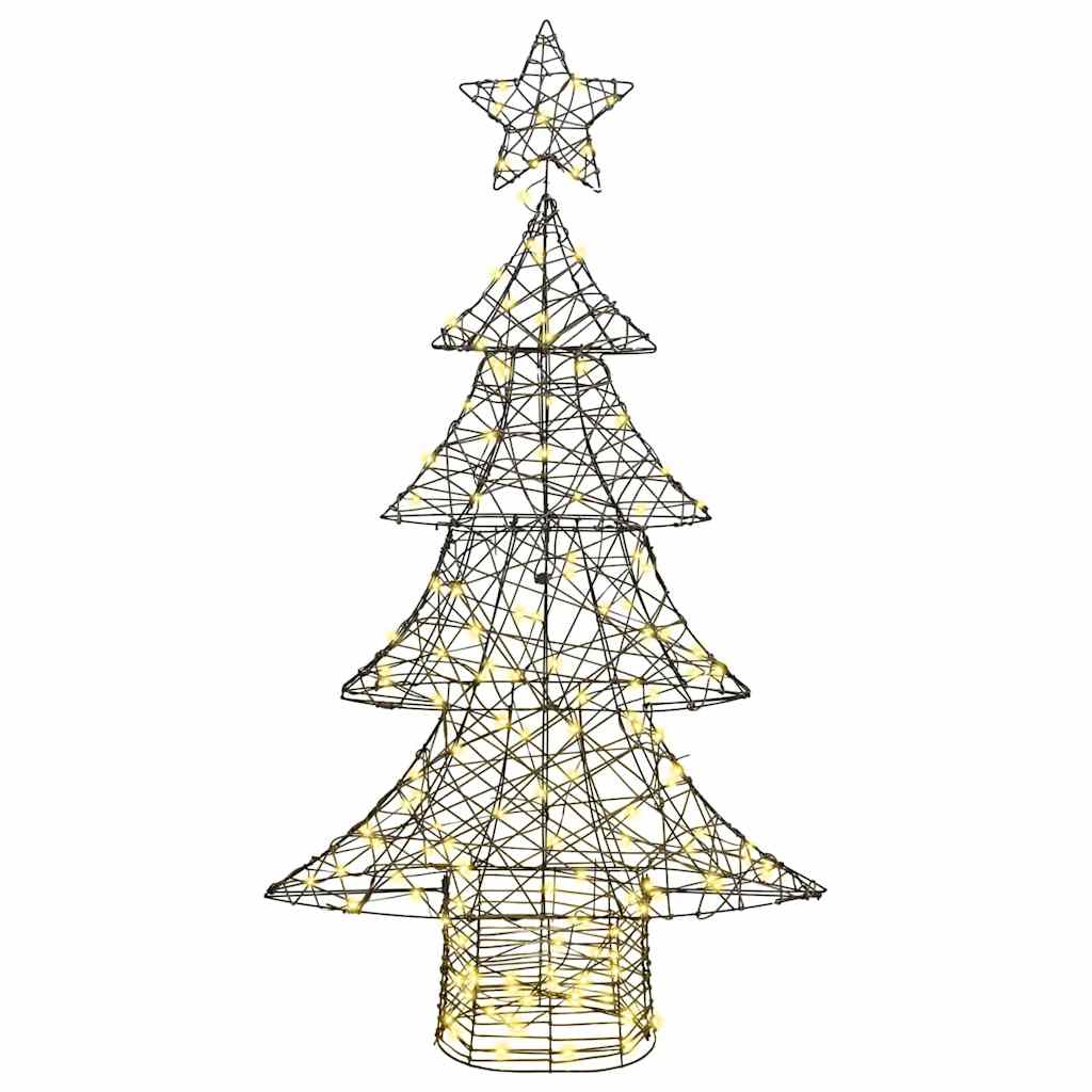 Juletre med 160 LED Varmhvit 150 cm Rotting
