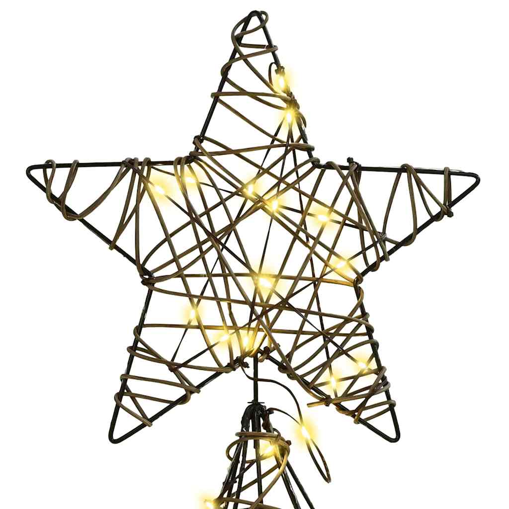 Juletre med 240 LED Varmhvit 180 cm Rotting