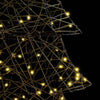 Juletre med 240 LED Varmhvit 180 cm Rotting