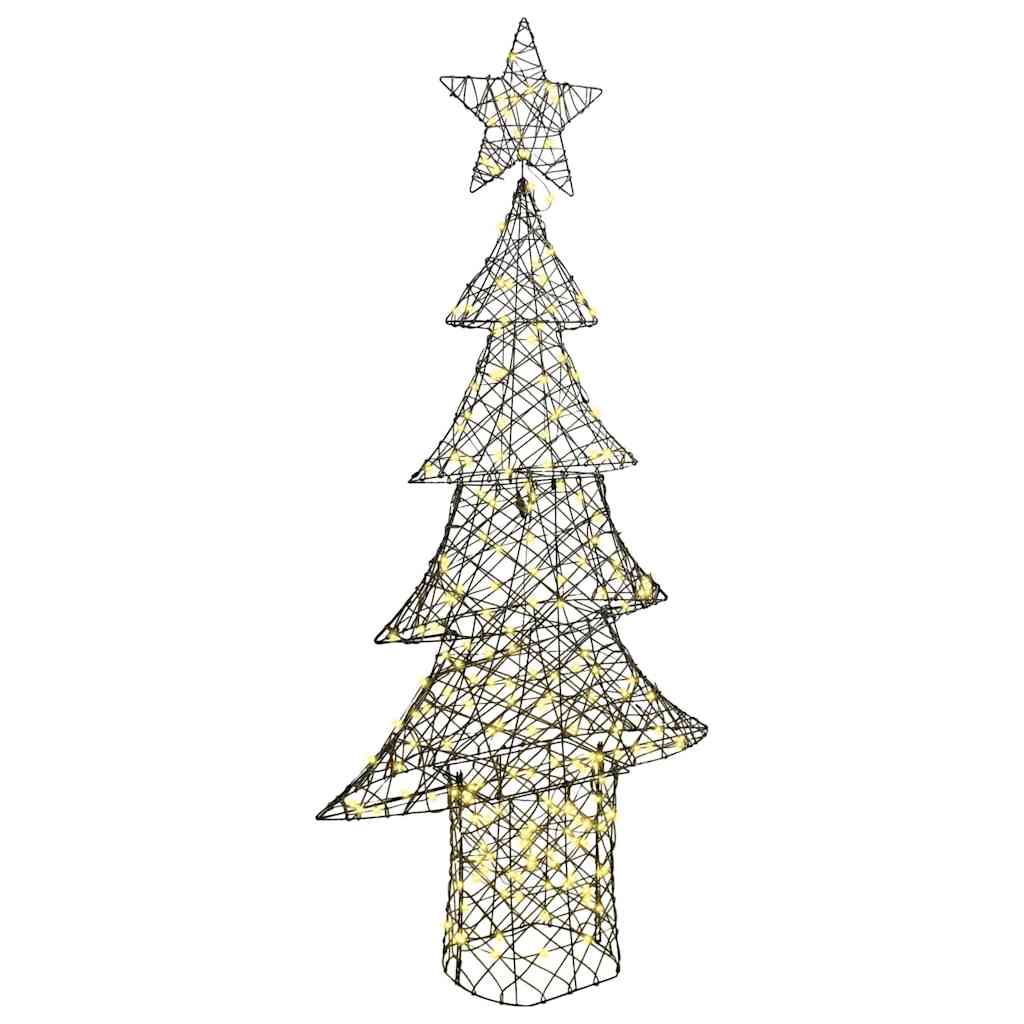 Juletre med 240 LED Varmhvit 180 cm Rotting