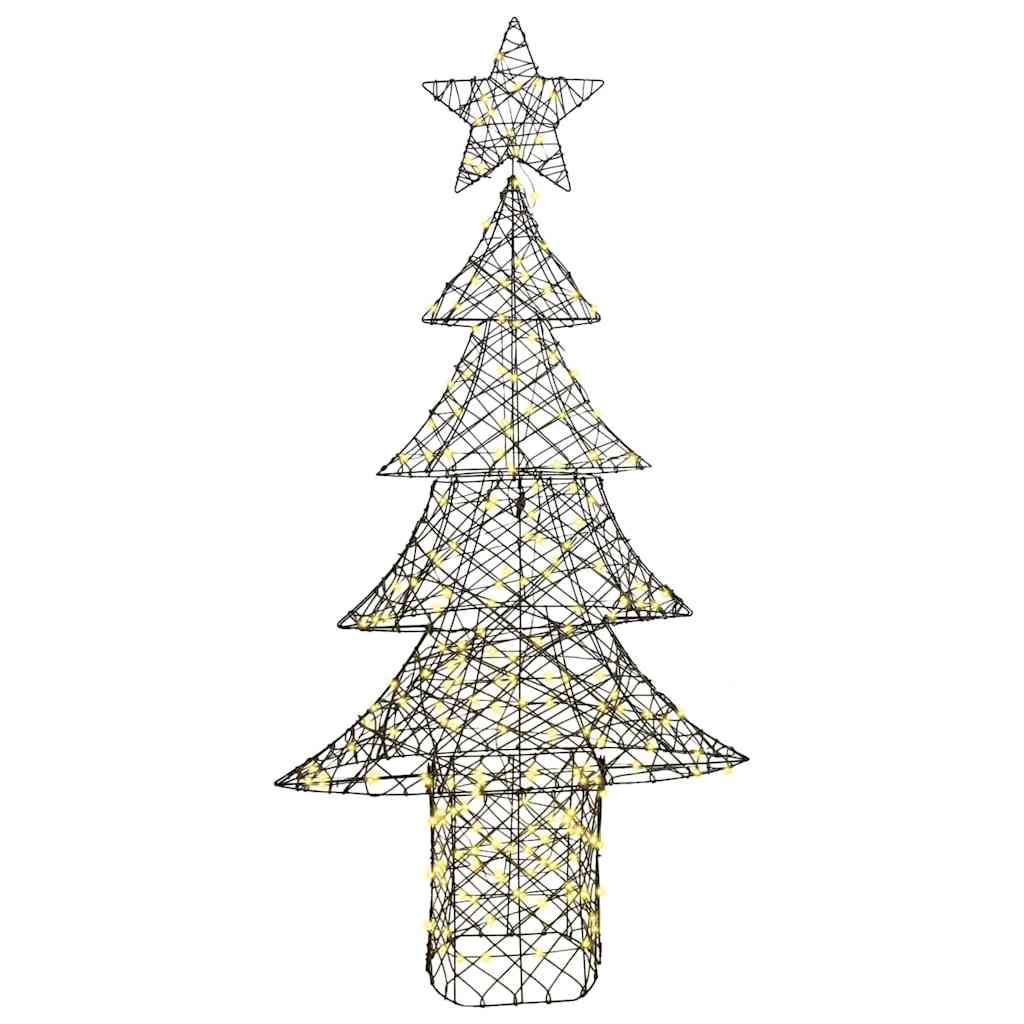 Juletre med 240 LED Varmhvit 180 cm Rotting