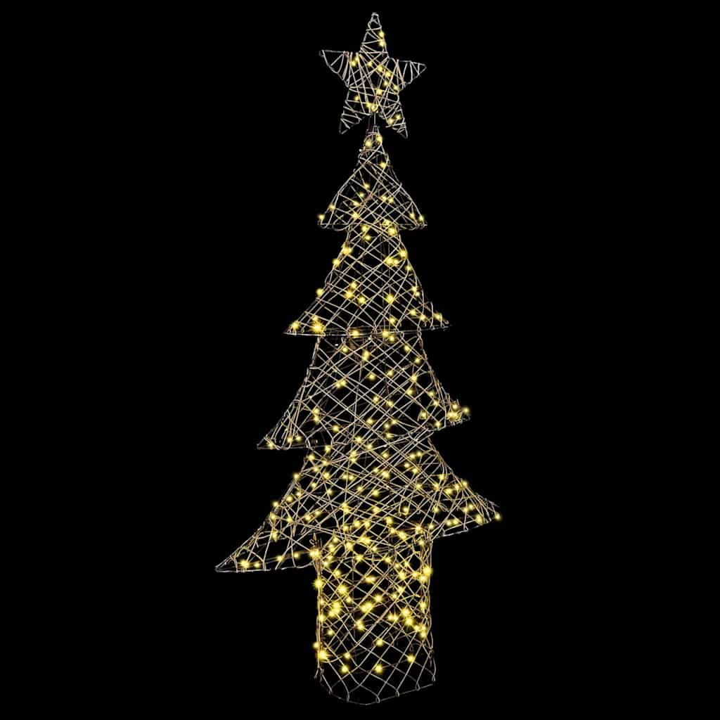 Juletre med 240 LED Varmhvit 180 cm Rotting