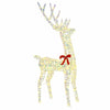 Reinsdyrfamilie 3 pcs Varmhvit 67 x 26 x 127 cm PET
