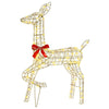 Reinsdyrfamilie 3 pcs Varmhvit 67 x 26 x 127 cm PET