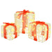 Gaveeske med 60 LED 3 pcs Varmhvit 20 x 20 x 20 cm Akryl