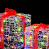 Gaveeske med 60 LED 3 pcs Flerfarget 20 x 20 x 20 cm Akryl