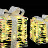 Gaveeske med 60 LED 3 pcs Varmhvit 20 x 20 x 20 cm PET