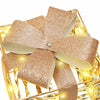 Gaveeske med 60 LED 3 pcs Varmhvit 20 x 20 x 20 cm PET
