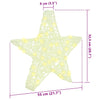 3D Stjerne med 50 LED Varmhvit 55 x 53,5 x 10 cm Akryl