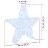 3D Stjerne med 50 LED Kaldhvit 55 x 53,5 x 10 cm Akryl