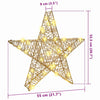 3D Stjerne med 50 LED Varmhvit 55 x 52.5 x 9 cm PET