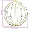 Kule med 192 LED Varmhvit 60 cm Metall