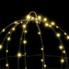 Kule med 192 LED 2 pcs Varmhvit 30 cm Metall