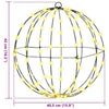 Kule med 192 LED 2 pcs Varmhvit 40 cm Metall