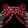 Krans med LED -stripelys Flerfarget 75 cm Akryl